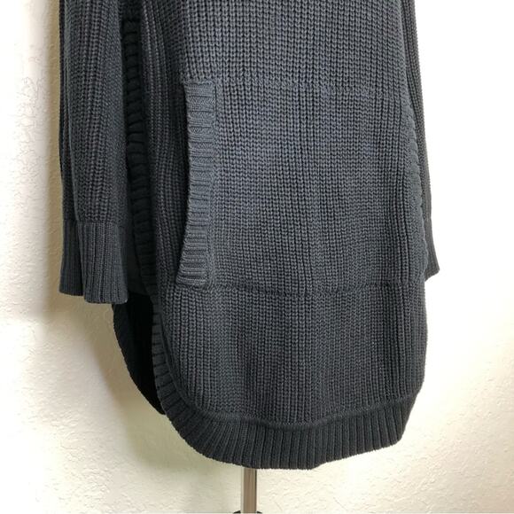 UGG Raelynn black turtleneck funnel chunky ribbed sweater tunic size Small - Picture 6 of 16
